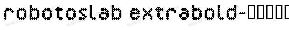 robotoslab extrabold字体转换